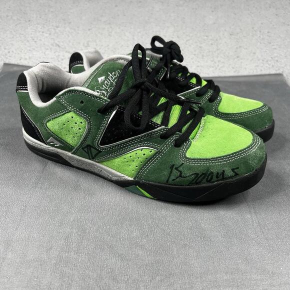 Emerica Skate Shoes Braydon Pro Model Mens 10.5 Green Piss Drunx PD Signed RARE - Picture 6 of 16